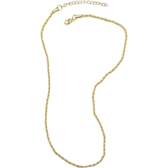 Gold Plated and Silver E Initial Pendant Necklace - Picture 3 of 8